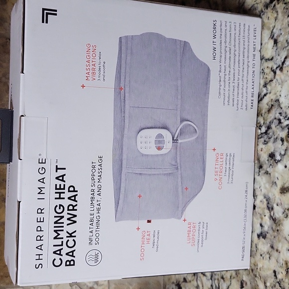 Sharper Image Calming Heat Back Wrap - Picture 2 of 11